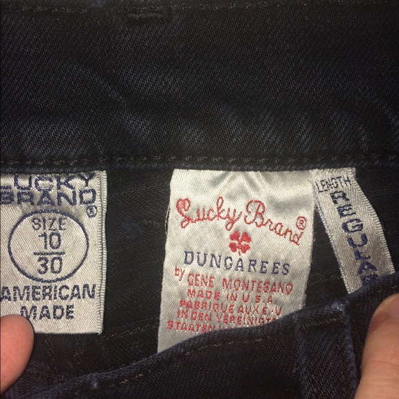 Lucky Brand mid rise flare dark jeans, size 10 - Picture 5 of 7